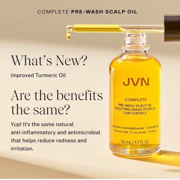 JVN Complete Pre-Wash Scalp & Hair Strengthening Treatment Oil - Picture 2 of 7